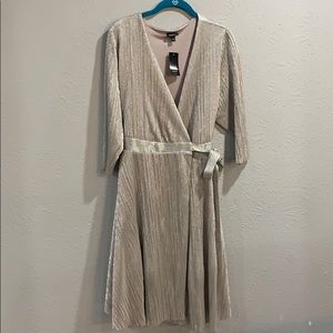 Torrid silver wrap dress